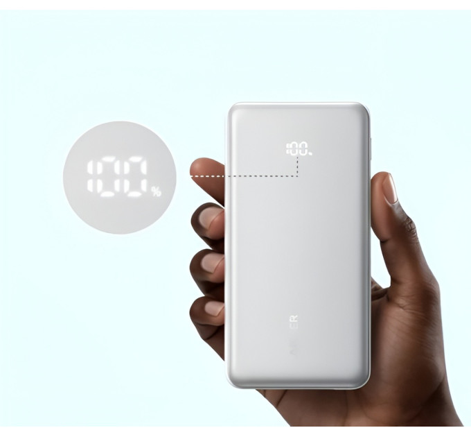Anker Універсальна мобільна батарея Anker Zolo 20000mAh 22.5W White (A110EH21)