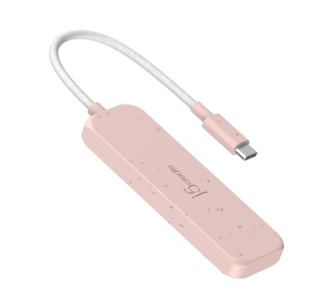 J5create USB-хаб J5create 4 USB-A Red (JCH341ER-N)