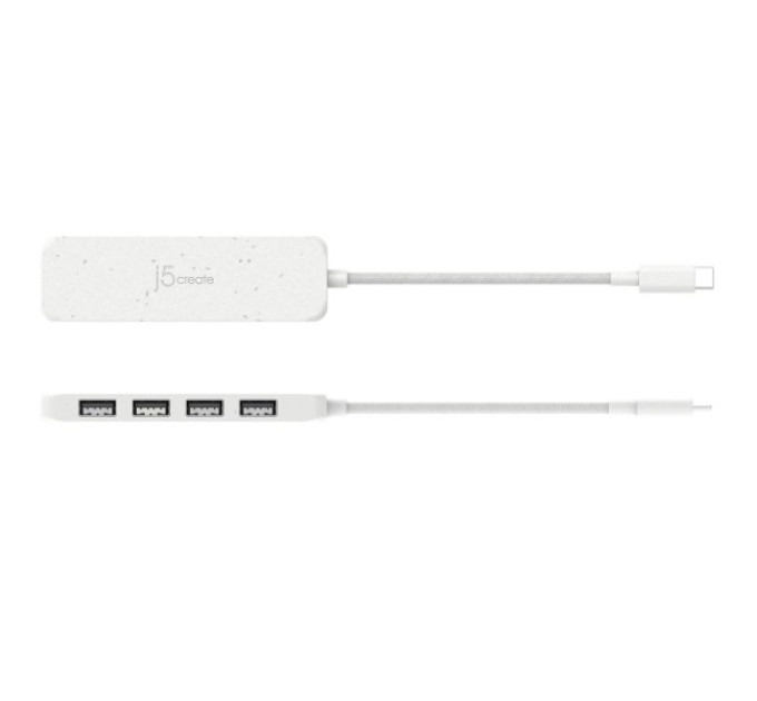 J5create USB-хаб J5create 4 USB-A White (JCH341EW-N)