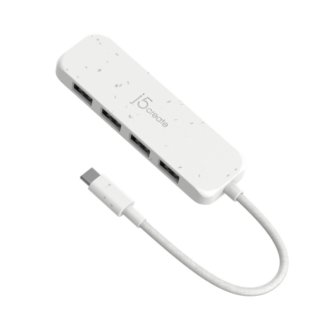 J5create USB-хаб J5create 4 USB-A White (JCH341EW-N)