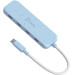 J5create USB-хаб J5create 4 USB-C Cyan (JCH345EC-N)