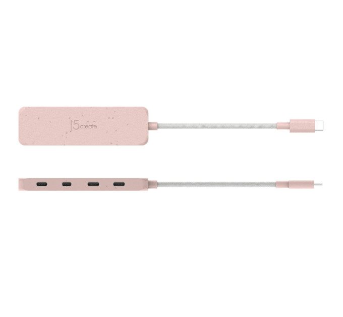 J5create USB-хаб J5create 4 USB-C Red (JCH345ER-N)
