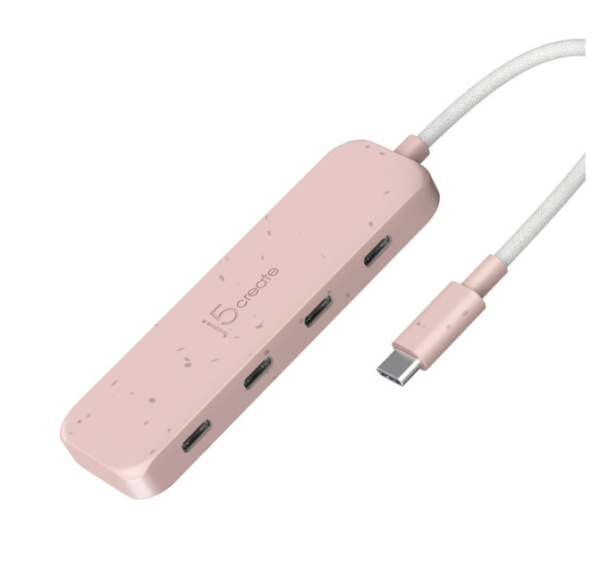 J5create USB-хаб J5create 4 USB-C Red (JCH345ER-N)