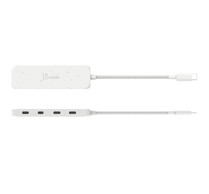 J5create USB-хаб J5create 4 USB-C White (JCH345EW-N)