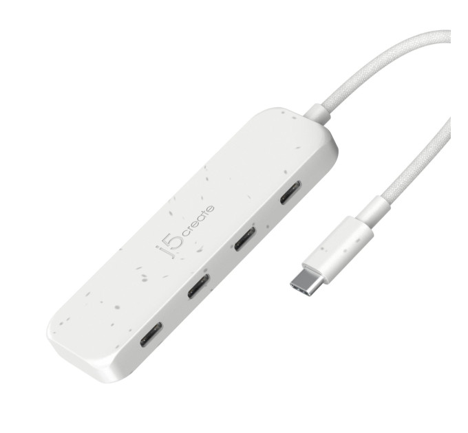 J5create USB-хаб J5create 4 USB-C White (JCH345EW-N)