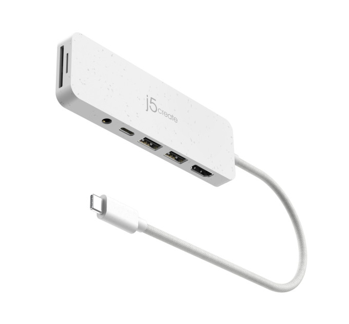 J5create USB-хаб J5create USB-C 6-в-1 White (JCD373EW-N)