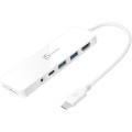 J5create USB-хаб J5create USB-C 6-в-1 White (JCD373-N)