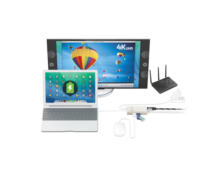 J5create Док-станція J5create USB-C 5-в-1 (JCA374-N)