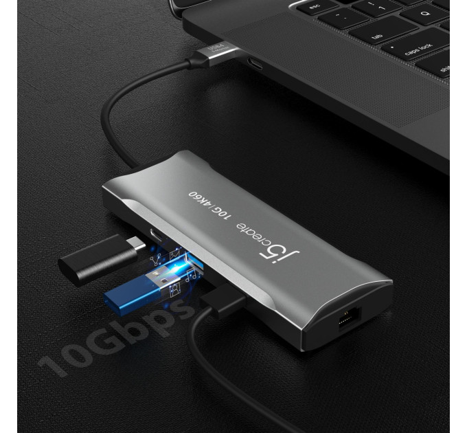 J5create Док-станція J5create USB-C 7-в-1 (JCD393-N)