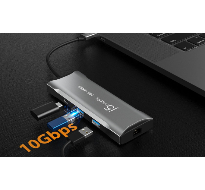J5create Док-станція J5create USB-C 7-в-1 (JCD393-N)