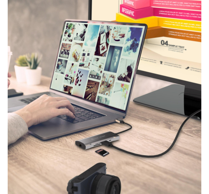 J5create Док-станція J5create USB-C 7-в-1 (JCD393-N)