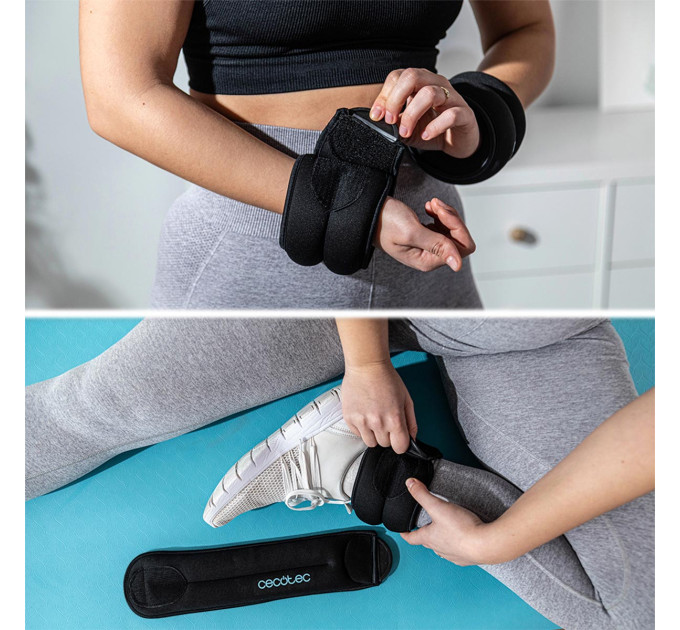 Cecotec Обтяжувачі Cecotec Drumfit AnkleBell 2000 Neo (2шт по 2кг) (CCTC-07207)