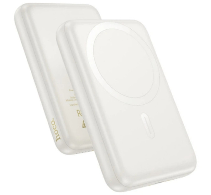 HOCO Батарея універсальна HOCO 10000mAh Grace PD/20W Magnetic White (J141 / 714985)