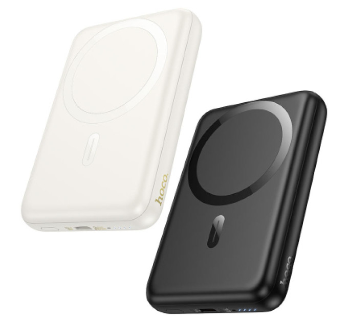 HOCO Батарея універсальна HOCO 10000mAh Grace PD/20W Magnetic White (J141 / 714985)