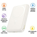 HOCO Батарея універсальна HOCO 10000mAh Grace PD/20W Magnetic White (J141 / 714985)