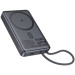 HOCO Батарея універсальна HOCO 10000 mAh Origen Dual PD/20W Magnetic with cable Type-C Metal Gray (Q44 / 714983)