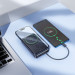 HOCO Батарея універсальна HOCO 10000 mAh Origen Dual PD/20W Magnetic with cable Type-C Metal Gray (Q44 / 714983)