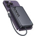 HOCO Батарея універсальна HOCO 10000 mAh Origen Dual PD/20W Magnetic with cable Type-C Metal Gray (Q44 / 714983)