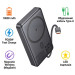 HOCO Батарея універсальна HOCO 10000 mAh Origen Dual PD/20W Magnetic with cable Type-C Metal Gray (Q44 / 714983)