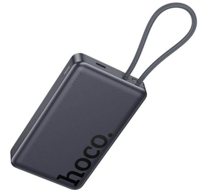HOCO Батарея універсальна HOCO 10000 mAh Origen Dual PD/20W Magnetic with cable Type-C Metal Gray (Q44 / 714983)