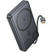 HOCO Батарея універсальна HOCO 10000 mAh Origen Dual PD/20W Magnetic with cable Type-C Metal Gray (Q44 / 714983)