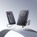 HOCO Батарея універсальна HOCO 10000 mAh Origen Dual PD/20W Magnetic with cable Type-C Metal Gray (Q44 / 714983)