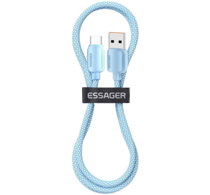 Essager Дата кабель USB 2.0 AM to USB-C 1.0m 100W blue Essager (EXC7A-WL03-P)