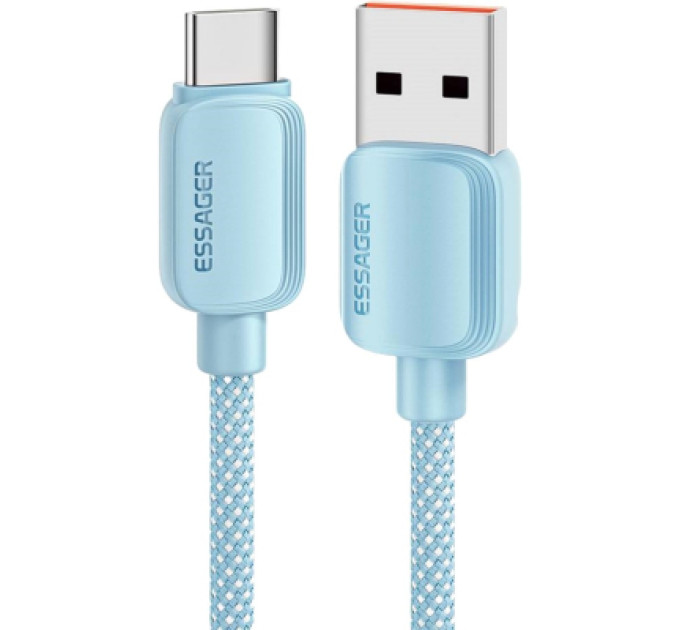 Essager Дата кабель USB 2.0 AM to USB-C 1.0m 100W blue Essager (EXC7A-WL03-P)