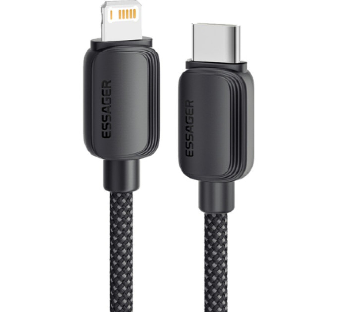 Essager Дата кабель USB-C to Lightning 1.0m 20W black Essager (EXCTL-WL01-P)