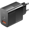 Essager Зарядний пристрій 1xUSB-C + 1xUSB 33W Essager (ECTAC-PCB01-P)