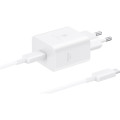 Samsung Зарядний пристрій Samsung USB-C 45W + cable USB-C to USB-C white (EP-T4511XWEGEU)
