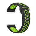 BeCover Ремінець BeCover Nike Style для Huawei Watch GT/GT 2 46mm/GT 2 Pro/GT Active/Honor Watch Magic 1/2/GS Pro/Dream Black-Green (705793)