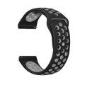 BeCover Ремінець BeCover Nike Style для Xiaomi Amazfit Bip/Bip Lite/Bip S Lite/GTR 42mm/GTS/TicWatch S2/TicWatch E Black-Grey (705702)