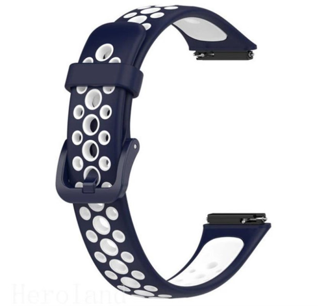 BeCover Ремінець BeCover Vents Style для Huawei Band 7/Honor Band 7 Blue-White (709442)