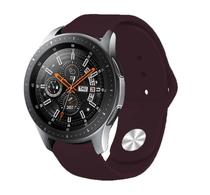 BeCover Силіконовий ремінець BeCover для Samsung Galaxy Watch 46mm/Watch 3 45mm/Gear S3 Classic/Gear S3 Frontier Purple-Wine (706318)