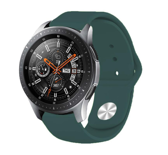 BeCover Силіконовий ремінець BeCover для Xiaomi iMi KW66/Mi Watch Color/Haylou LS01/Watch S1 Active Dark-Green (706366)