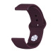 BeCover Силіконовий ремінець BeCover для Xiaomi iMi KW66/Mi Watch Color/Haylou LS01/Watch S1 Active Purple-Wine (706358)