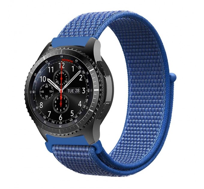 Ремінець BeCover Nylon Style для Xiaomi Amazfit Bip/Bip Lite/Bip S Lite/GTR 42mm/GTS/TicWatch S2/TicWatch E Blue (705825)
