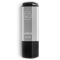 USB флеш накопичувач T&G 64GB 121 Vega Series Silver USB 2.0 (TG121-64GBSL)