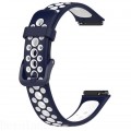 Ремінець BeCover Vents Style для Huawei Band 7/Honor Band 7 Blue-White (709442)