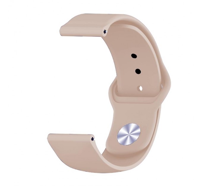 Силіконовий ремінець BeCover для Samsung Galaxy (20mm)/Watch 5/ Watch 4 40/44mm/Watch 4 Classic 42mm/Watch Active/Active 2 40/44mm/Watch 3 41mm/Gear S2/Classic/Gear Sport Grapefruit-Pink (706171)