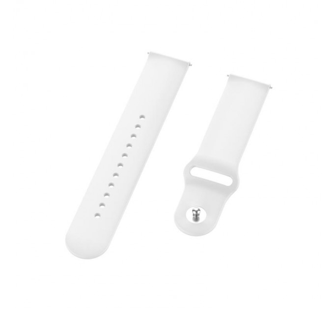 Силіконовий ремінець BeCover для Xiaomi iMi KW66/Mi Watch Color/Haylou LS01/Watch S1 Active White (706357)