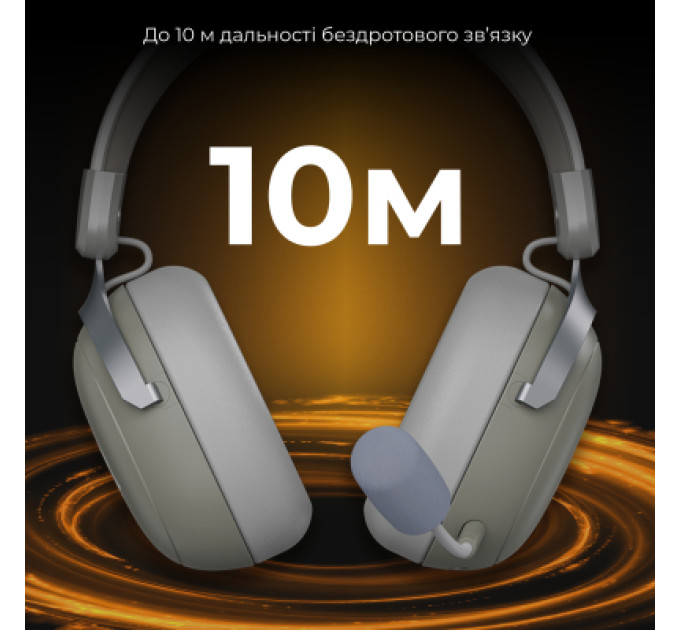 Ajazz Навушники Ajazz AHM08 MAX 3-Mode Grey (AHM08-MAX-GW)