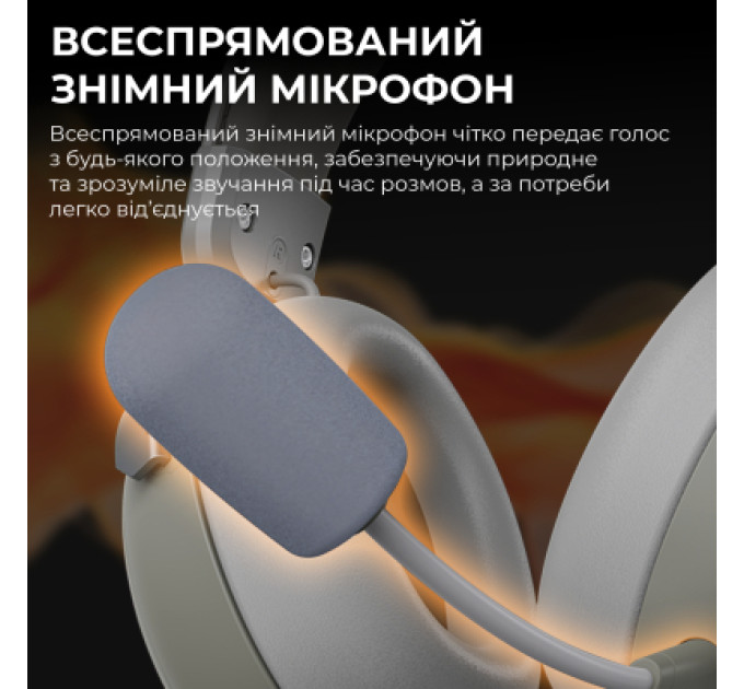 Ajazz Навушники Ajazz AHM08 MAX 3-Mode Grey (AHM08-MAX-GW)