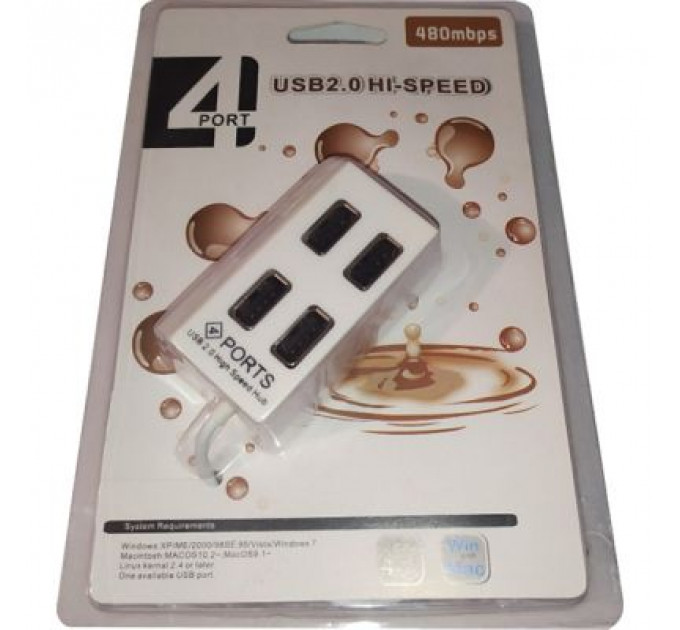Концентратор Atcom USB TD4004 4port white (10724)