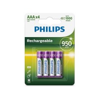 Аккумулятор Philips AAA/HR03 Ni-MH 950 mAh BL 4шт