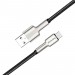 Кабель ColorWay USB - micro USB (M/M), Metal Head, 2.4 А, 1 м, Black (CW-CBUM046-BK)