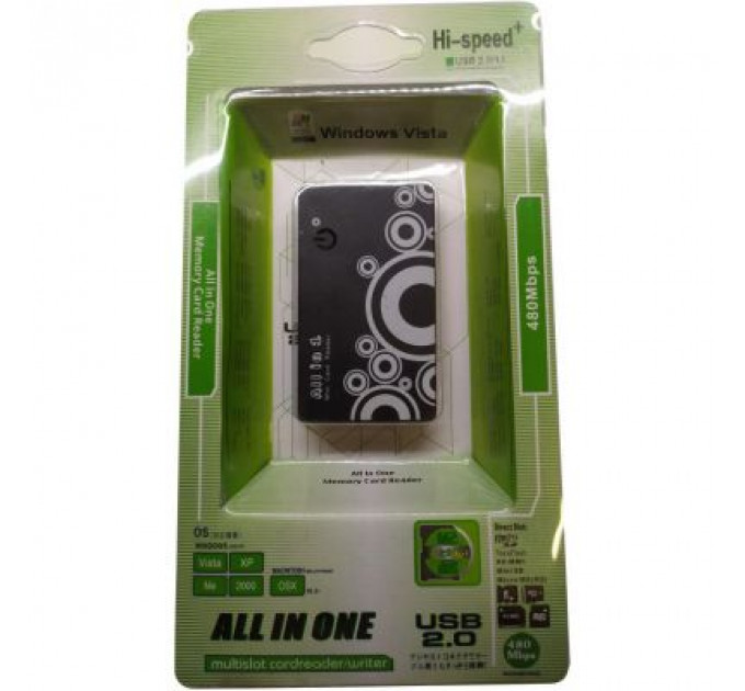 Зчитувач флеш-карт Atcom TD2027 USB 2.0 ALL IN 1 - (Memory Stick (MS) , Secure Digit (10727)