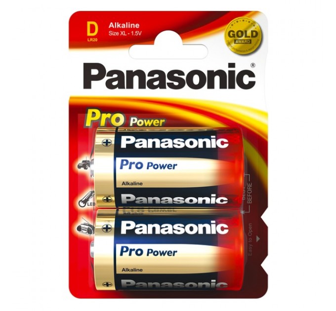 Батарейка Panasonic Pro Power D/LR20 BL 2 шт