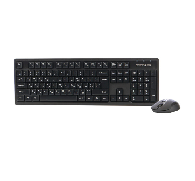 A4Tech Комплект (клавіатура, миша) бездротовий A4Tech FG1200S Black
